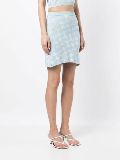 经典LOGO图案针织半身裙