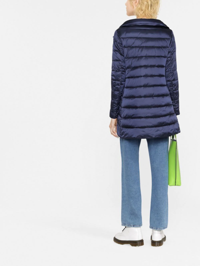 Shop Save The Duck Lydia Padded Coat In Blue