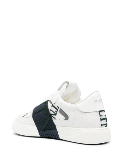 Shop Valentino Vl7n Low-top Lace-up Sneakers In White
