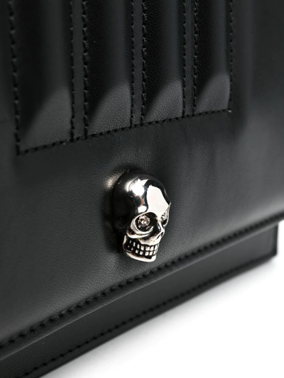 Alexander Mcqueen Skull-stud Padded Crossbody Bag In Black