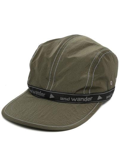 Shop And Wander Jacquard-tape Cap In Green