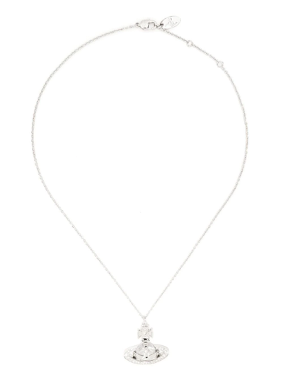 Shop Vivienne Westwood Pina Orb Pendant Necklace In Silver