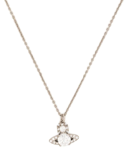 Shop Vivienne Westwood Ismene Pendant Necklace In Silver