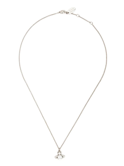 Shop Vivienne Westwood Ismene Pendant Necklace In Silver