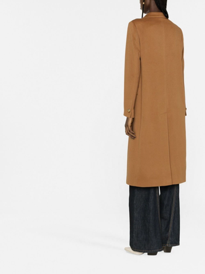 Tagliatore Jole Double-breasted Trench Coat In Brown