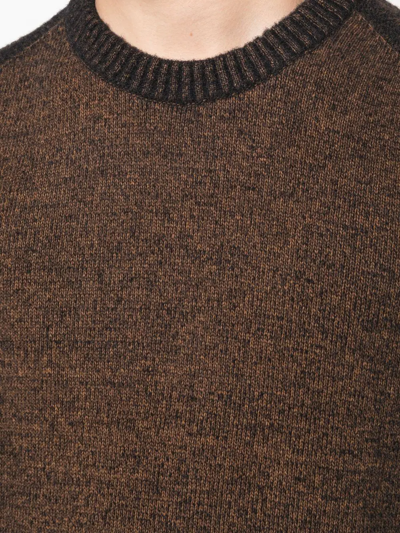Shop C.p. Company Lens-detail Knitted Jumper In Brown
