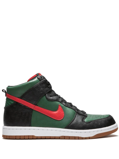 Shop Nike X Supreme Dunk Hi Spark Le Sneakers In Green