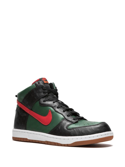 Shop Nike X Supreme Dunk Hi Spark Le Sneakers In Green