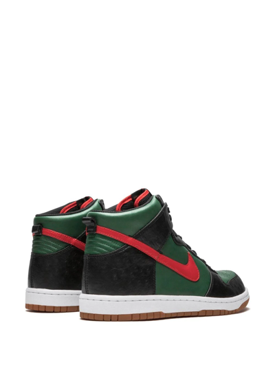 Shop Nike X Supreme Dunk Hi Spark Le Sneakers In Green