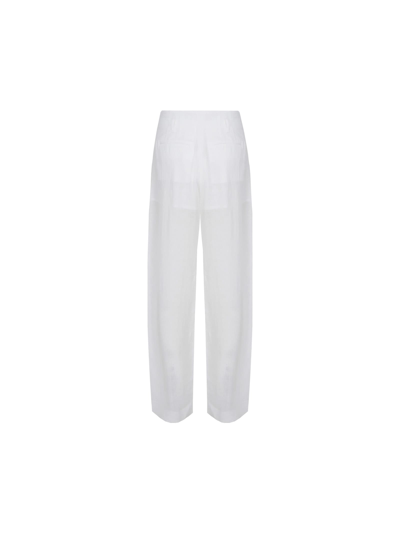 Shop Chloé Pants In Bianco