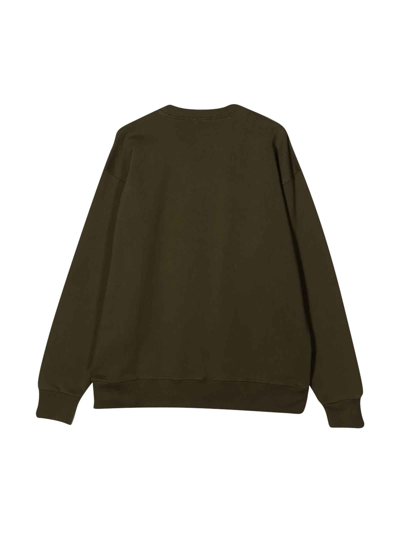 Shop Dsquared2 Green Sweatshirt Teen Unisex In Verde