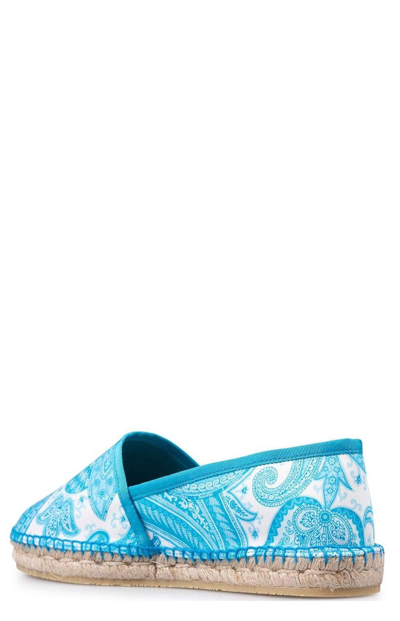 Shop Etro Paisley Printed Espadrilles In Gnawed Blue