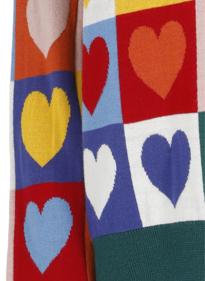 Shop Love Moschino Wool Sweater In Multicolor