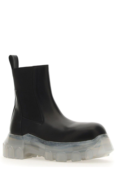 Shop Rick Owens Beatle Bozo Tractor Chunky Boots In Nero