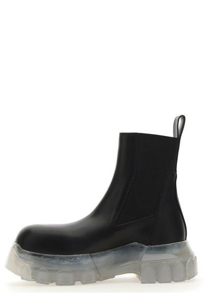 Shop Rick Owens Beatle Bozo Tractor Chunky Boots In Nero