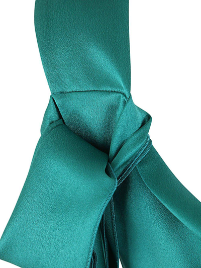 Shop Alberta Ferretti Bow-detailed Sleeveless Top In Verde