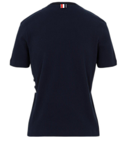 Shop Thom Browne 4-bar Stripe Crewneck T-shirt