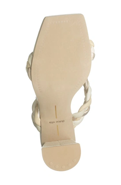 Shop Dolce Vita Paily Braided Heeled Sandal In Ivory Multi Stella