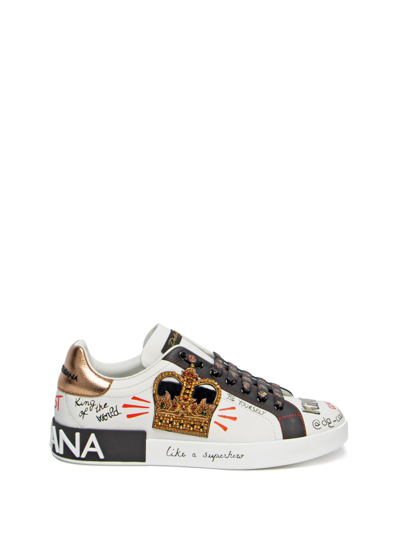 Shop Dolce & Gabbana Sneakers In White