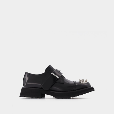 Shop Alexander Mcqueen Loafers With Studs In Black