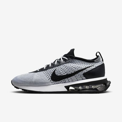 Shop Nike Men's Air Max Flyknit Racer Shoes In Grey