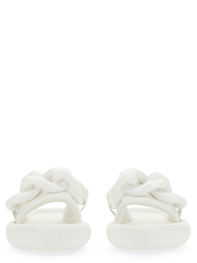 Shop Stella Mccartney Sandal Air Slide In Bianco