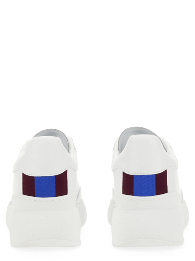 Shop Stella Mccartney Loop Sneaker With Laces In Bianco