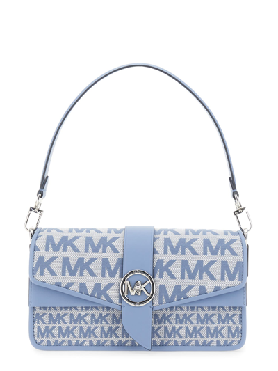 Greenwich Medium Logo Jacquard Shoulder Bag