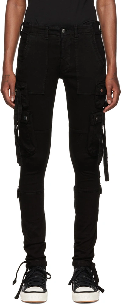 Shop Amiri Black Tactical Cargo Pants