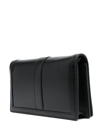 Versace Greca Goddess Leather Mini Bag In Black