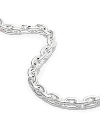Shop All Blues Silver Chain-link Necklace In 银色