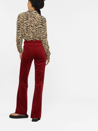 Shop Zadig & Voltaire Tiger-print Blouse In 褐色