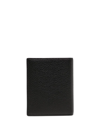 Shop Mulberry Logo-detail Leather Wallet In Black