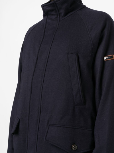 Ralph Lauren Cotton Wool Blend Parka In 蓝色
