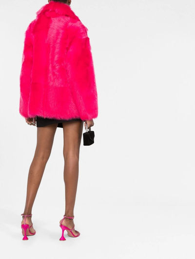 P.a.r.o.s.h Sheepskin Shearling Short Jacket In Pink