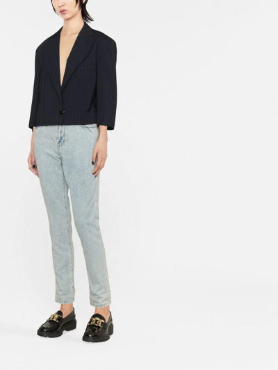 Frame Distressed-effect Denim Jeans In 蓝色