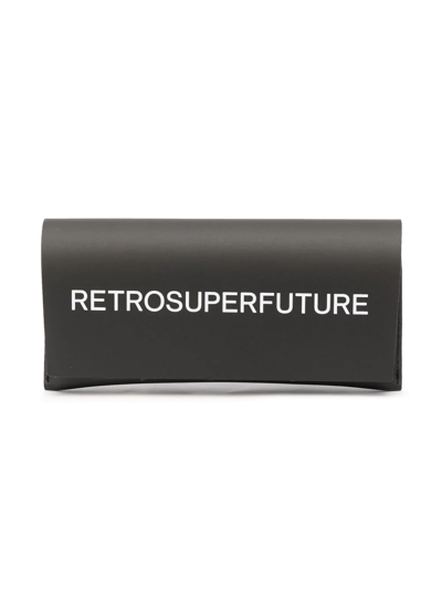 Shop Retrosuperfuture Zenya Cat-eye Frame Sunglasses In 褐色