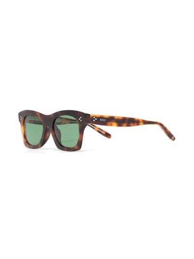 Retrosuperfuture Martini Tabacco Square-frame Sunglasses In 褐色
