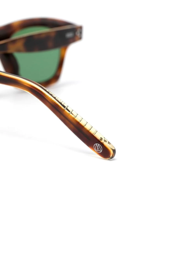 Retrosuperfuture Martini Tabacco Square-frame Sunglasses In 褐色