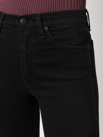 3x1 Kaya Skinny Split Vintage Hem Jeans In 黑色
