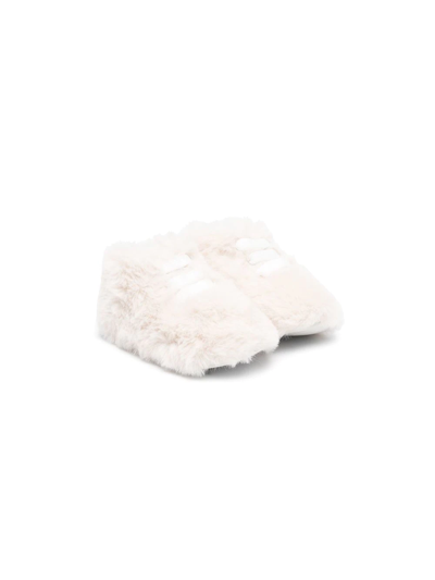 Montelpare Tradition Faux-fur Touch-strap Shoes In 中性色