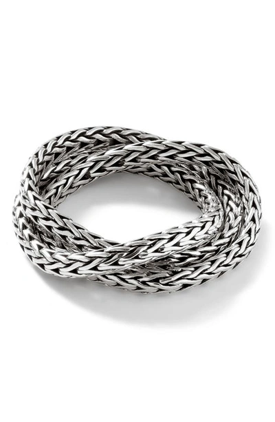 John Hardy 1.8mm Chain Ring In Silver-tone