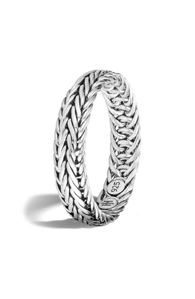 Shop John Hardy Kami Classic Chain Ring In Silver