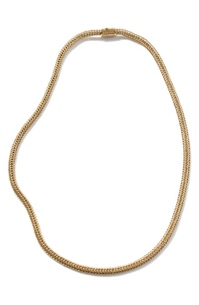 Shop John Hardy Kami Chain Classic Necklace In 14k Yg