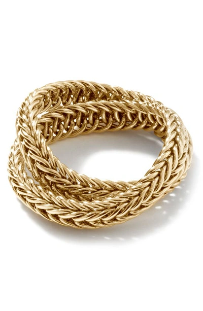 Shop John Hardy Classic Chain Layered Ring In Gold