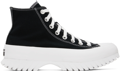 Shop Converse Black & White Chuck Taylor All Star Lugged 2.0 High Sneakers In Black/egret/white