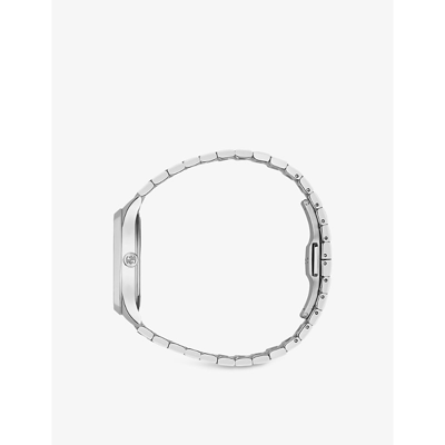 Shop Gucci Womens Grey Ya1265031 G-timeless Stainless-steel Quartz Watch