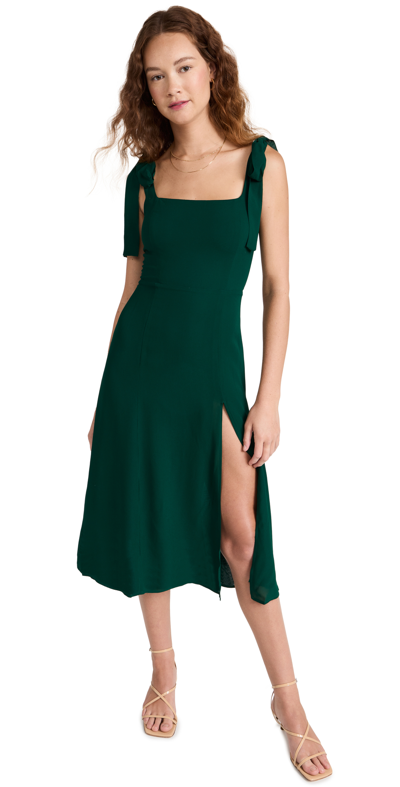 Shop Reformation Twilight Dress Emerald 2