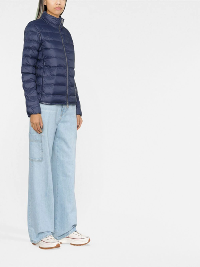 Polo Ralph Lauren Hooded Insulated Coat In Blue