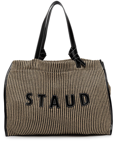 Shop Staud Cleo Tote Bag In Black